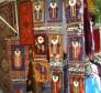 Святой Николай на сувенирных ковриках в магазинчиках г. Демре